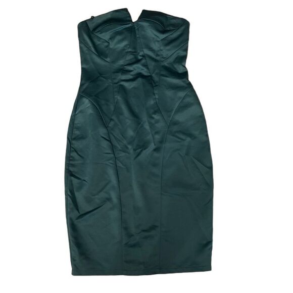 Fab’rik Green Strapless Dress Sz S - Picture 1 of 5